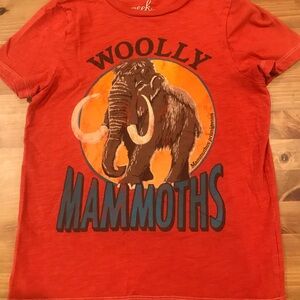 Peek Boys Red Woolly Mammoths T-Shirt NWOT